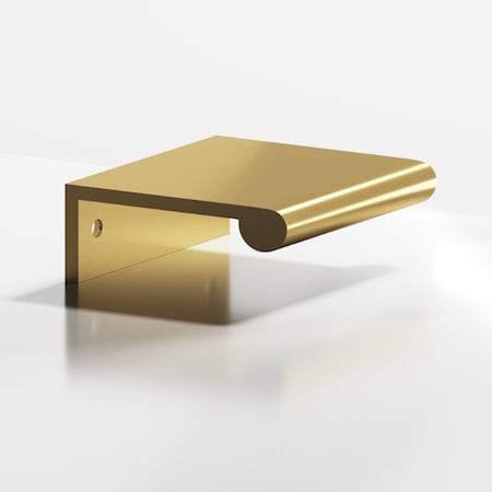 Colonial Bronze 700 Series 3in Center to Center Round Lip Edge Pull Satin Brass Finish 70034